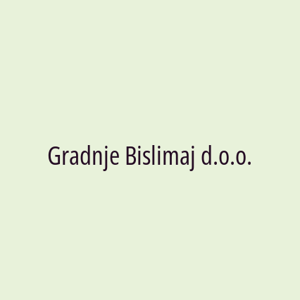 Gradnje Bislimaj d.o.o. - Logotip