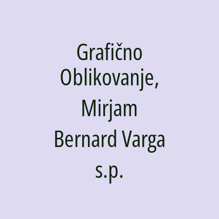 Grafično Oblikovanje, Mirjam Bernard Varga s.p. - Logotip