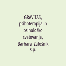 GRAVITAS, psihoterapija in psihološko svetovanje, Barbara  Zafošnik s.p. - Logotip