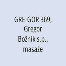 GRE-GOR 369, Gregor Božnik s.p., masaže - Logotip