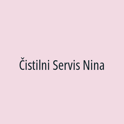 Čistilni Servis Nina