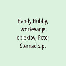 Handy Hubby, vzdrževanje objektov, Peter Sternad s.p. - Logotip