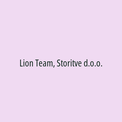 Lion Team, Storitve d.o.o.