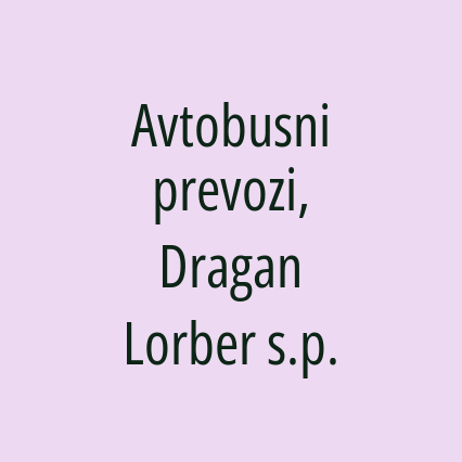 Avtobusni prevozi, Dragan Lorber s.p.