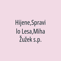 Hijene,Spravilo Lesa,Miha Žužek s.p. - Logotip