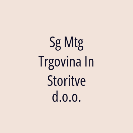 Sg Mtg Trgovina In Storitve d.o.o. - Logotip