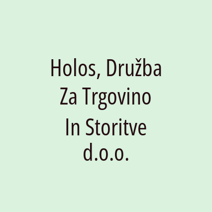 Holos, Družba Za Trgovino In Storitve d.o.o. - Logotip