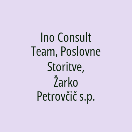 Ino Consult Team, Poslovne Storitve, Žarko Petrovčič s.p. - Logotip