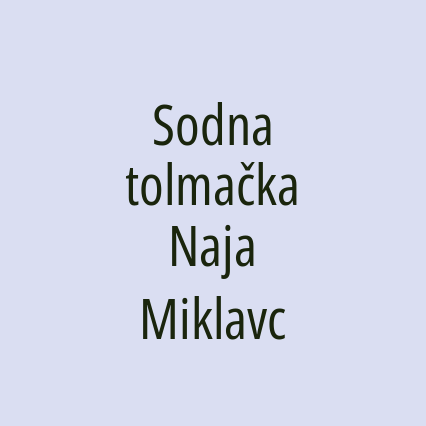 Sodna tolmačka Naja Miklavc - Logotip