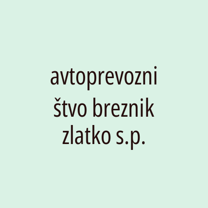 avtoprevozništvo breznik zlatko s.p.