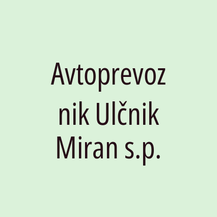 Avtoprevoznik Ulčnik Miran s.p. - Logotip