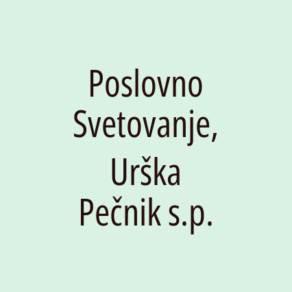 Poslovno Svetovanje, Urška Pečnik s.p. - Logotip