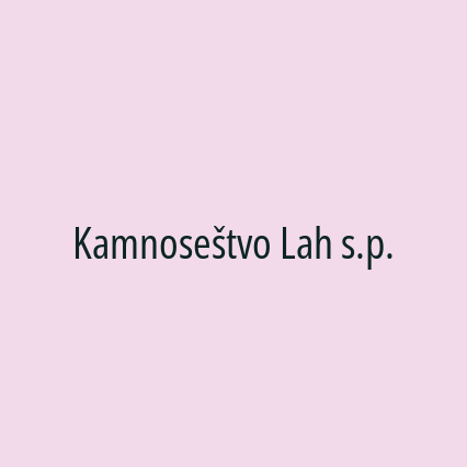 Kamnoseštvo Lah s.p.