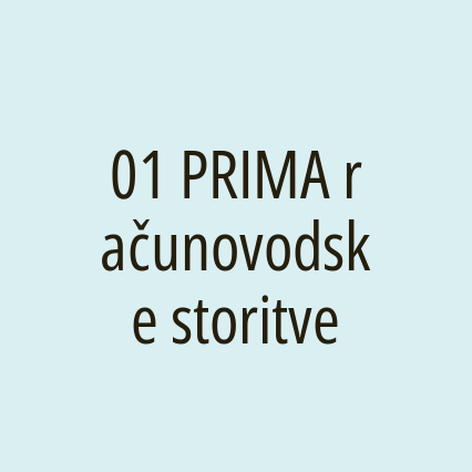 01 PRIMA računovodske storitve