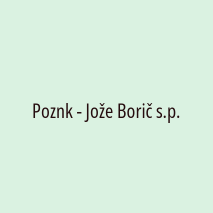 Poznk - Jože Borič s.p.