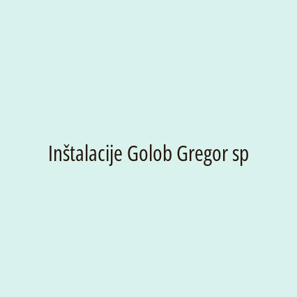 Inštalacije Golob Gregor sp - Logotip