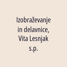 Izobraževanje in delavnice, Vita Lesnjak s.p. - Logotip