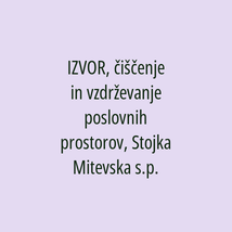 IZVOR, čiščenje in vzdrževanje poslovnih prostorov, Stojka Mitevska s.p. - Logotip