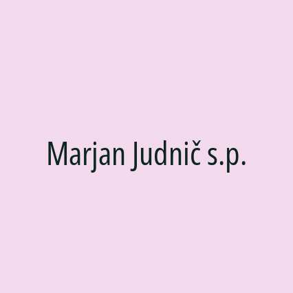 Marjan Judnič s.p.