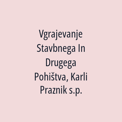 Vgrajevanje Stavbnega In Drugega Pohištva, Karli Praznik s.p. - Logotip