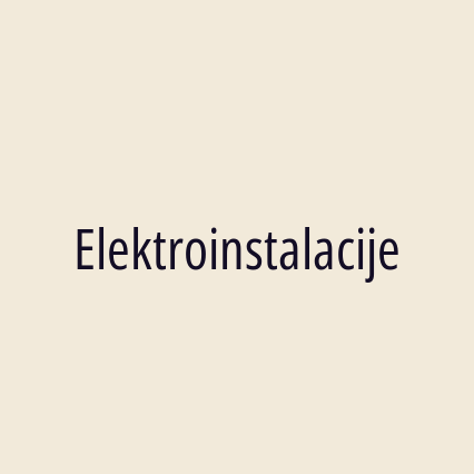 Elektroinstalacije