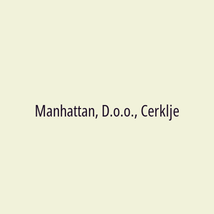 Manhattan, D.o.o., Cerklje - Logotip