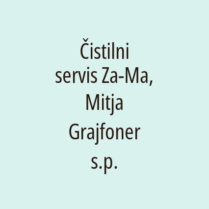 Čistilni servis Za-Ma, Mitja Grajfoner s.p.