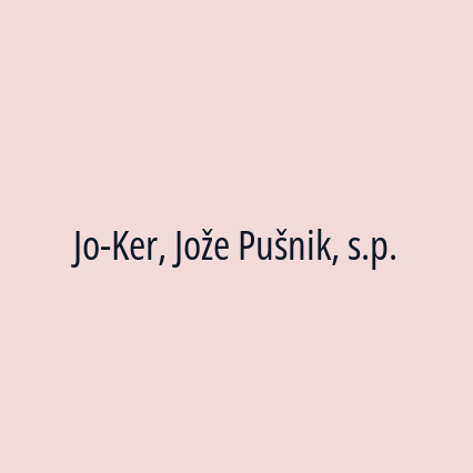 Jo-Ker, Jože Pušnik, s.p. - Logotip