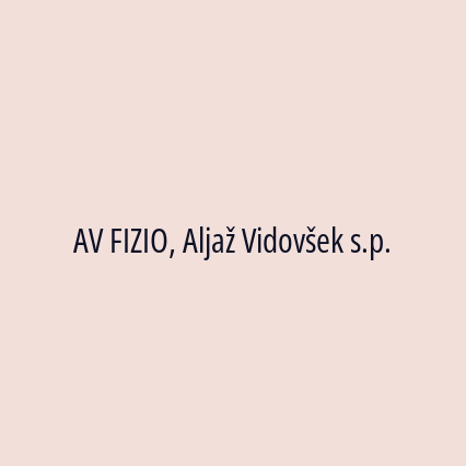 AV FIZIO, Aljaž Vidovšek s.p. - Logotip