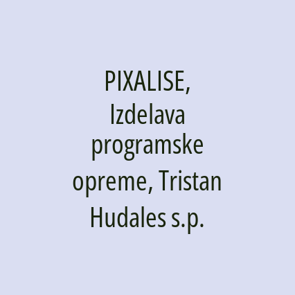 PIXALISE, Izdelava programske opreme, Tristan Hudales s.p. - Logotip