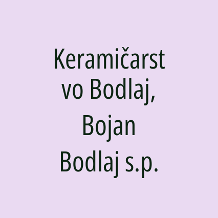 Keramičarstvo Bodlaj, Bojan Bodlaj s.p. - Logotip