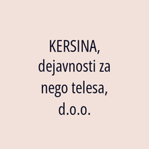 KERSINA, dejavnosti za nego telesa, d.o.o. - Logotip