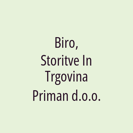 Biro, Storitve In Trgovina Priman d.o.o. - Logotip