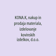 KONA.K, nakup in prodaja materiala, izdelovanje kovinskih izdelkov, d.o.o. - Logotip