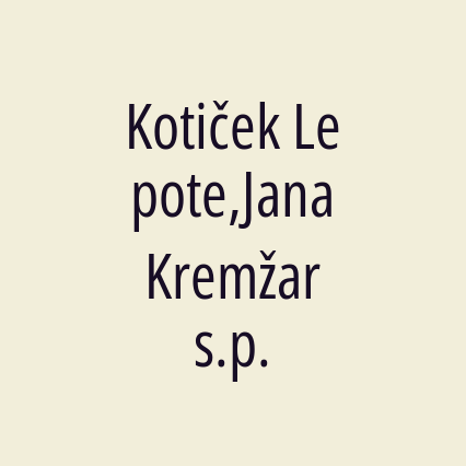 Kotiček Lepote,Jana Kremžar s.p. - Logotip