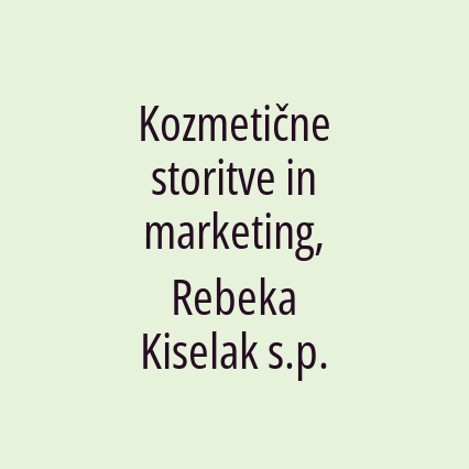 Kozmetične storitve in marketing, Rebeka Kiselak s.p. - Logotip