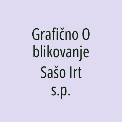 Grafično Oblikovanje Sašo Irt s.p. - Logotip