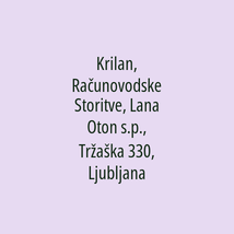 Krilan, Računovodske Storitve, Lana Oton s.p., Tržaška 330, Ljubljana - Logotip