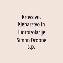 Krovstvo, Kleparstvo In Hidroizolacije Simon Drobne s.p. - Logotip