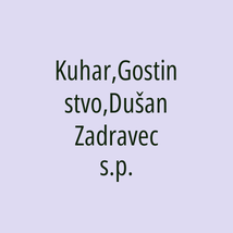 Kuhar,Gostinstvo,Dušan Zadravec s.p. - Logotip