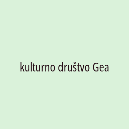 kulturno društvo Gea - Logotip