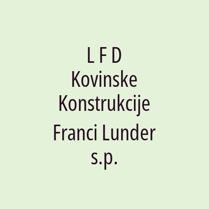 L F D Kovinske Konstrukcije Franci Lunder s.p. - Logotip