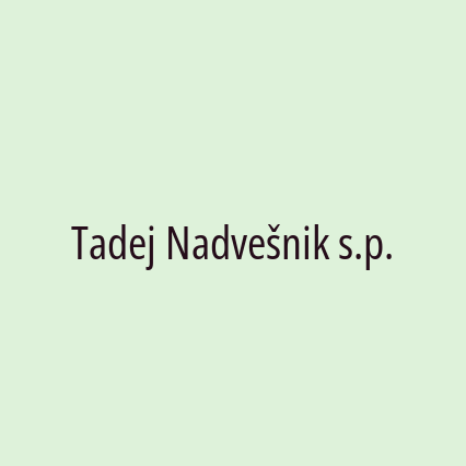 Tadej Nadvešnik s.p. - Logotip