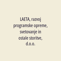 LAETA, razvoj programske opreme, svetovanje in ostale storitve, d.o.o. - Logotip