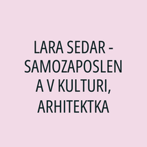 LARA SEDAR - SAMOZAPOSLENA V KULTURI, ARHITEKTKA - Logotip