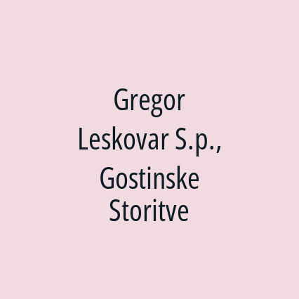 Gregor Leskovar S.p., Gostinske Storitve - Logotip