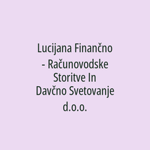 Lucijana Finančno - Računovodske Storitve In Davčno Svetovanje d.o.o. - Logotip