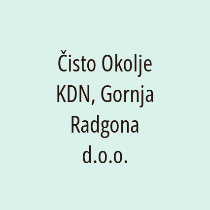 Čisto Okolje KDN, Gornja Radgona d.o.o.