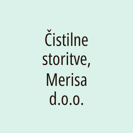 Čistilne storitve, Merisa d.o.o.