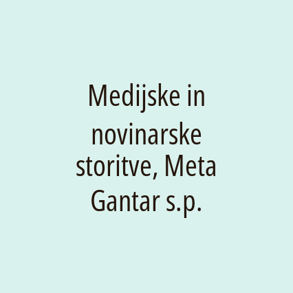 Medijske in novinarske storitve, Meta Gantar s.p. - Logotip